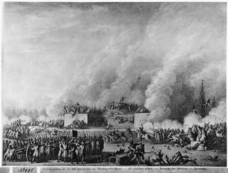 Publishing the Martial Law at the Champs-de-Mars, Paris, 17th July 1791